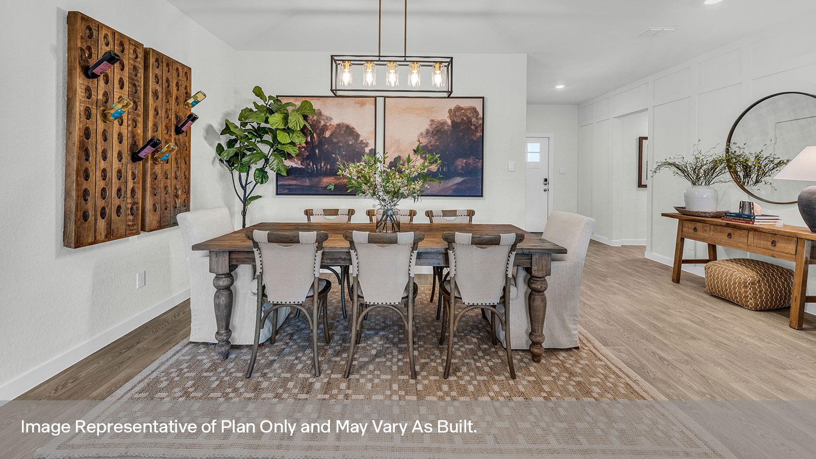 Sonoma Oaks Irving Floorplan Dining Room and Entry