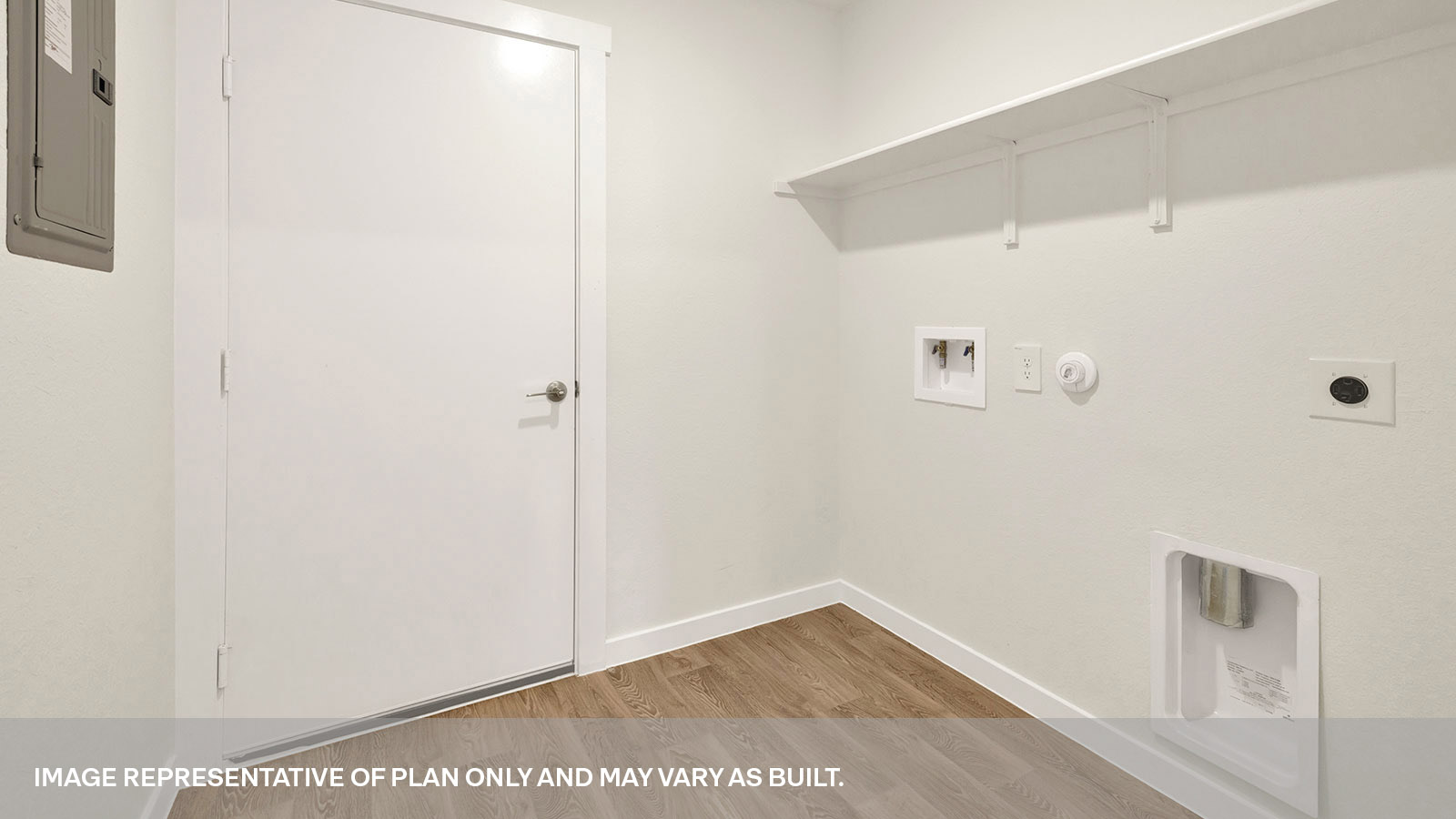 Laundry room with washer/dryer connections.
