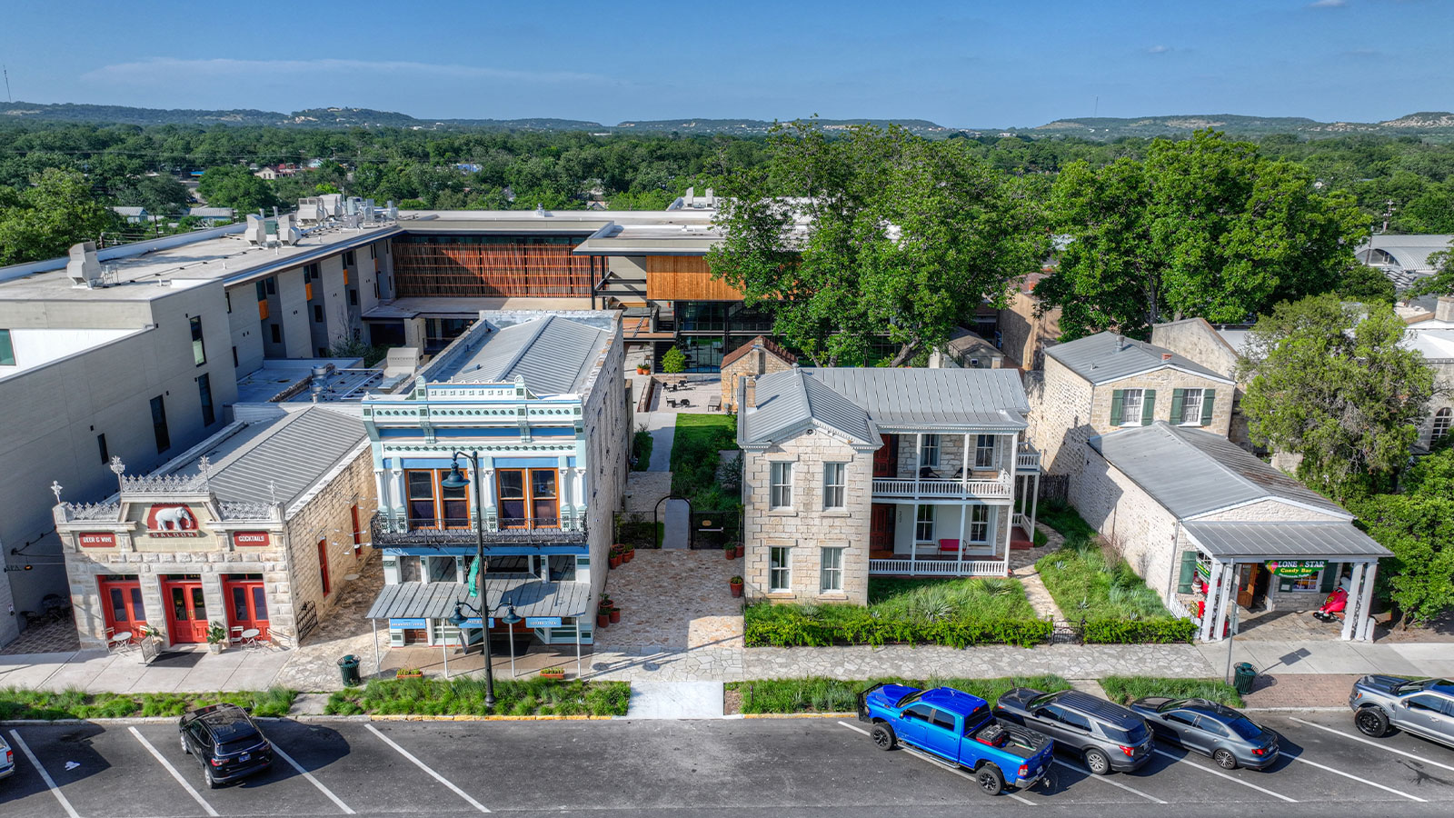 Fredericksburg shopping center.