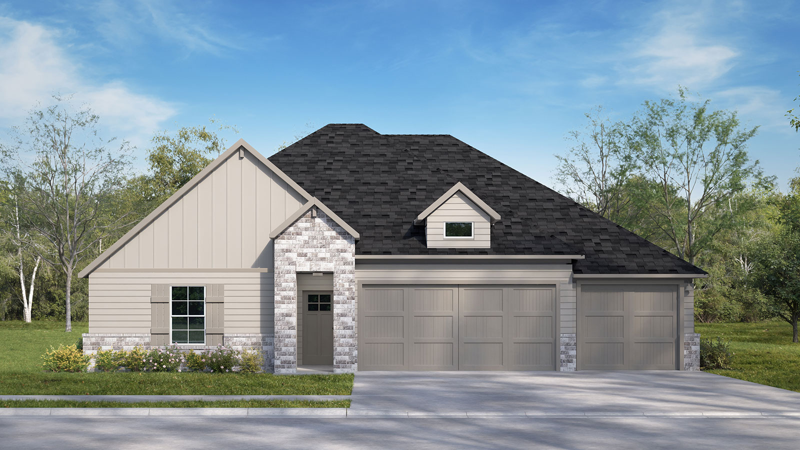 The Westley floorplan F elevation.