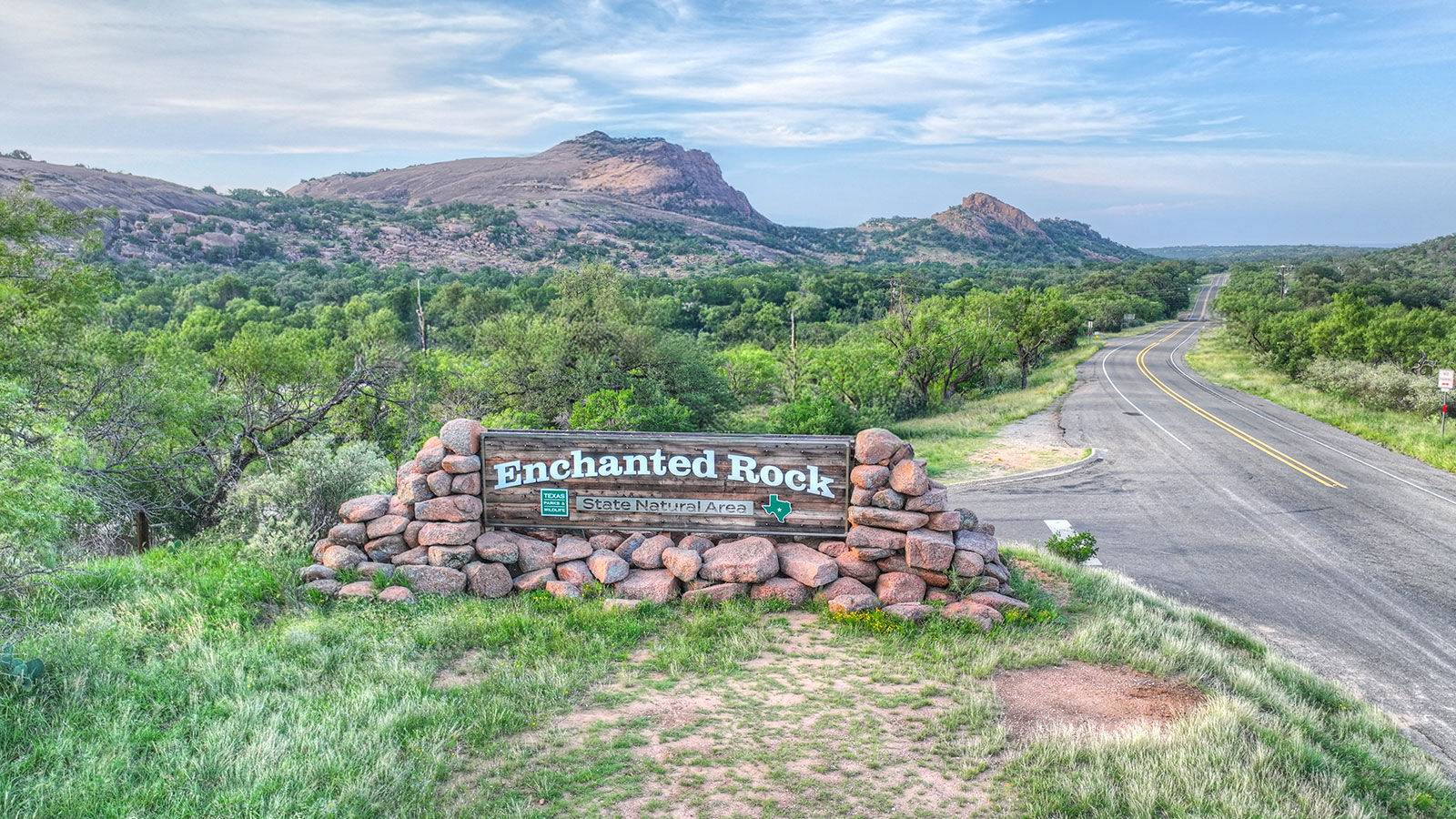 Enchanted Rock Sign.