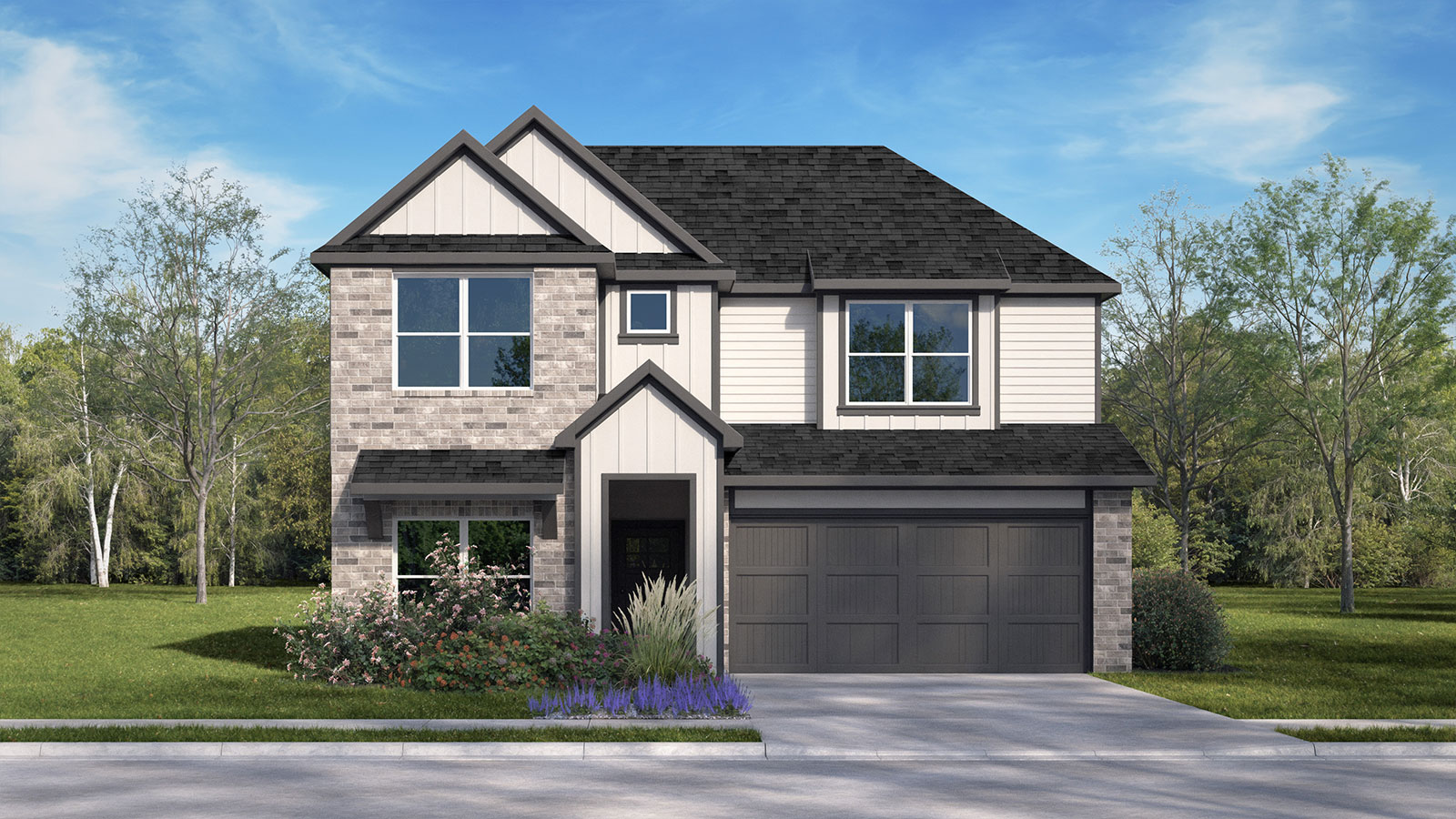 The Mitchell floorplan G elevation.