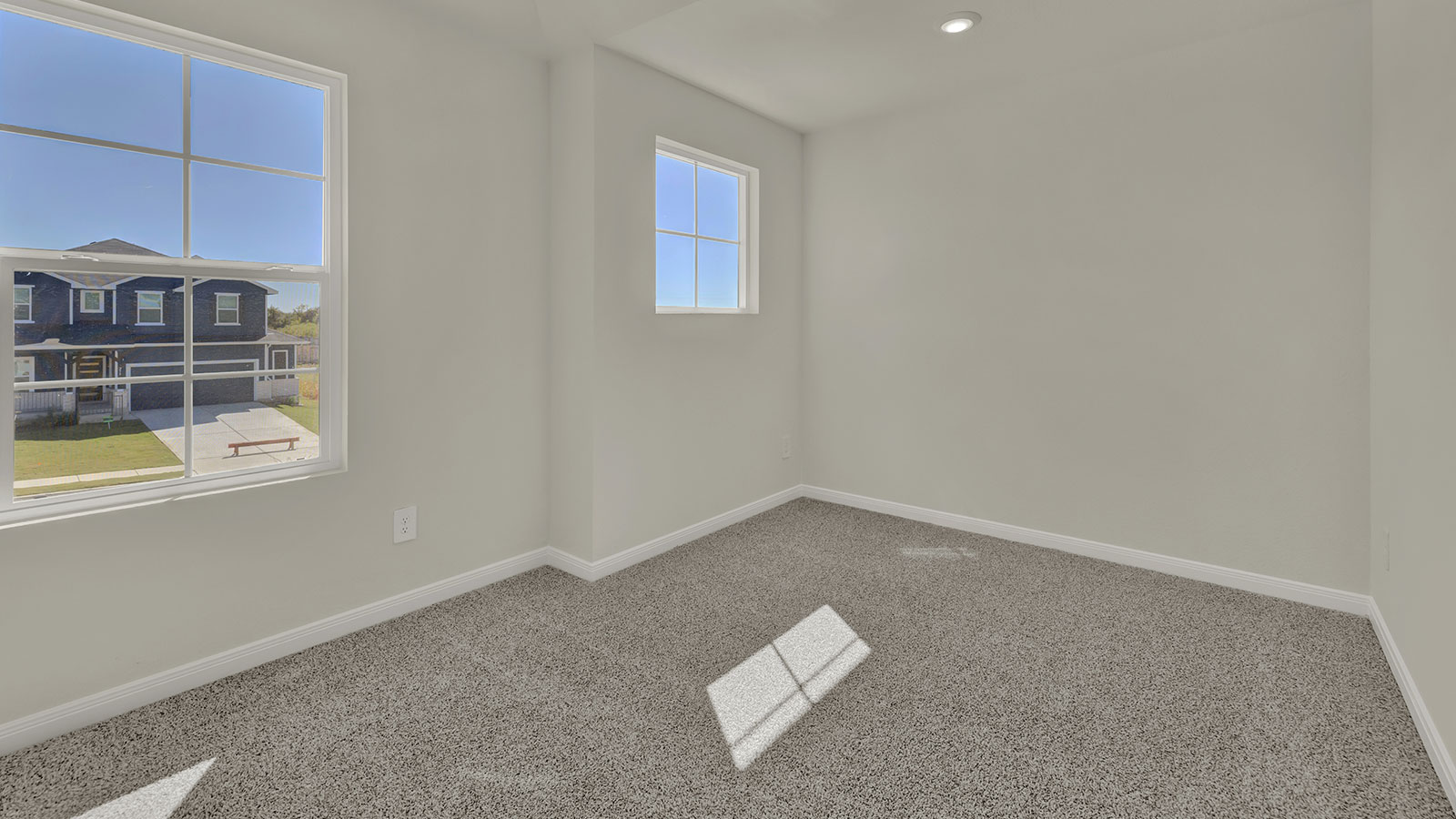 Upstairs landing, multi-use rooms are at the top of the landing including flex-rooms, bedrooms, bathroom