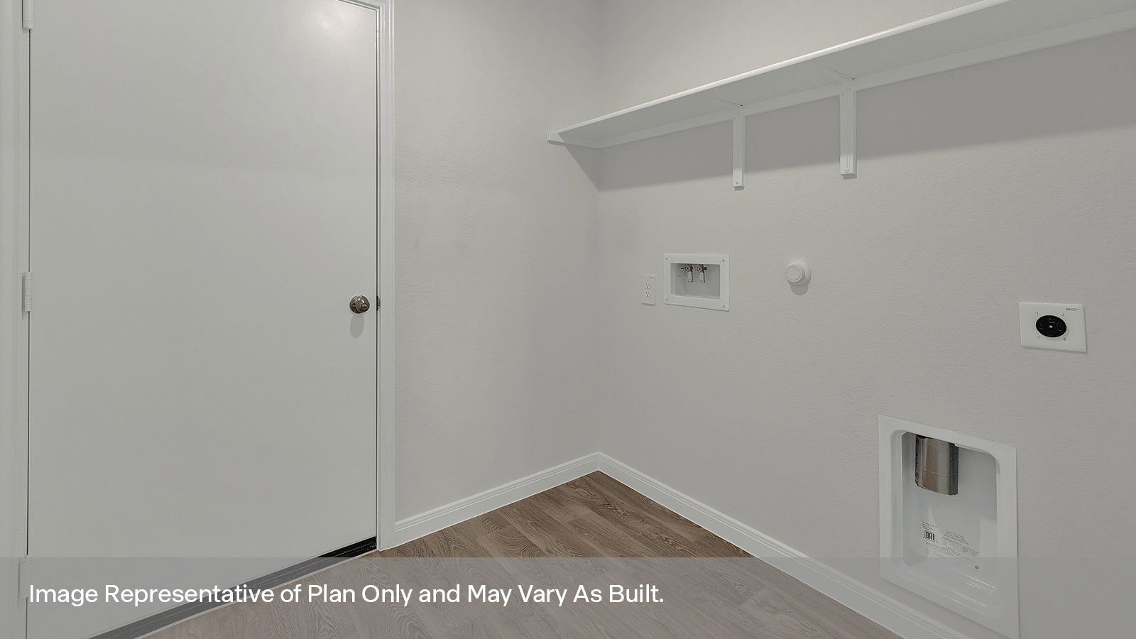 Laundry room with washer/dryer connections.