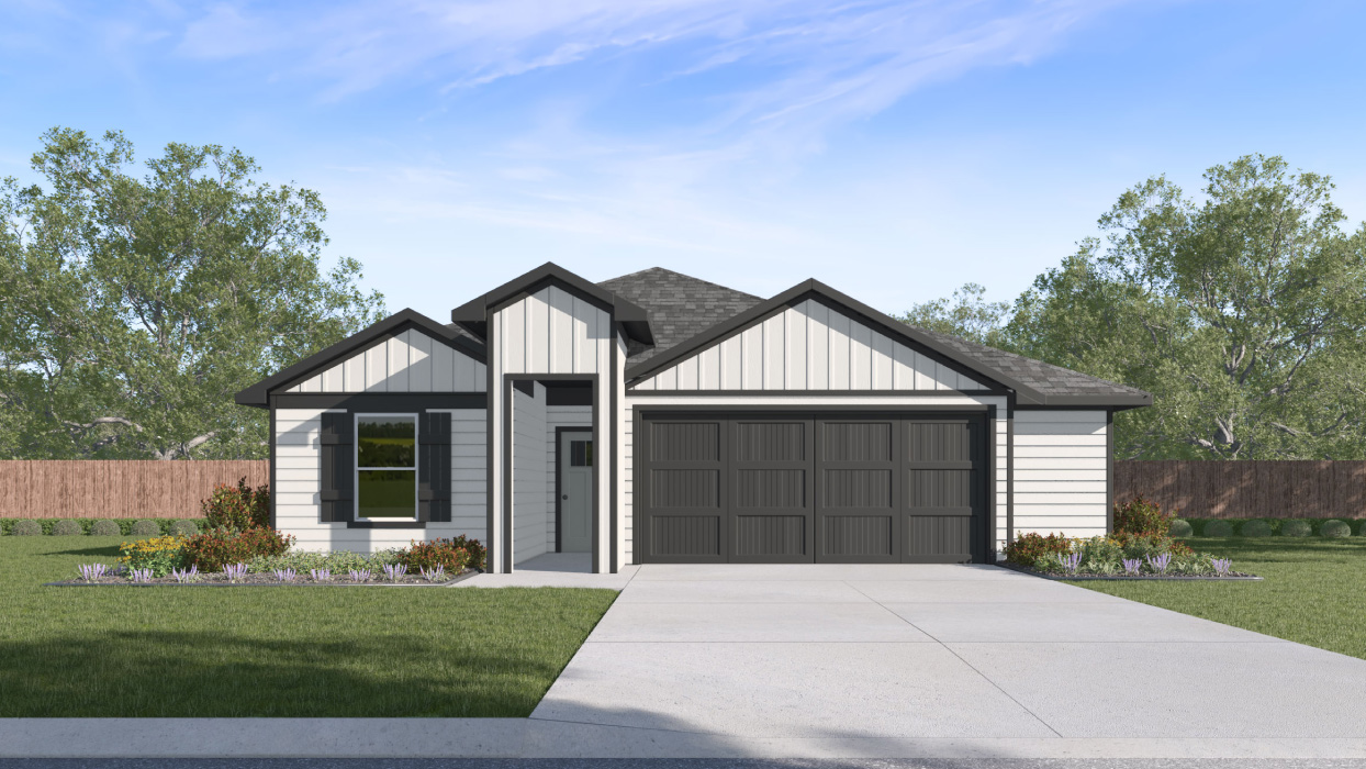 Harris Plan with farmhouse exterior