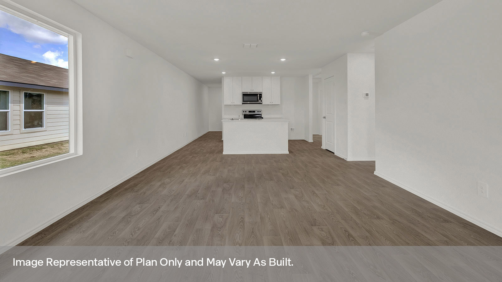 Dining room and living room