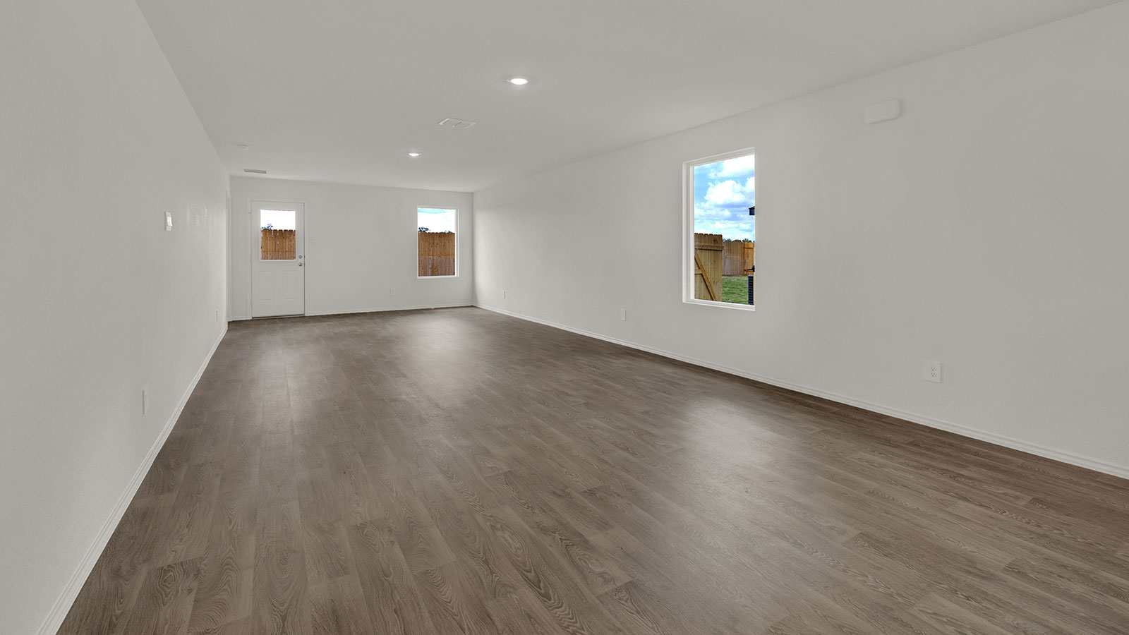 Kitchen island overlooking the dining room.