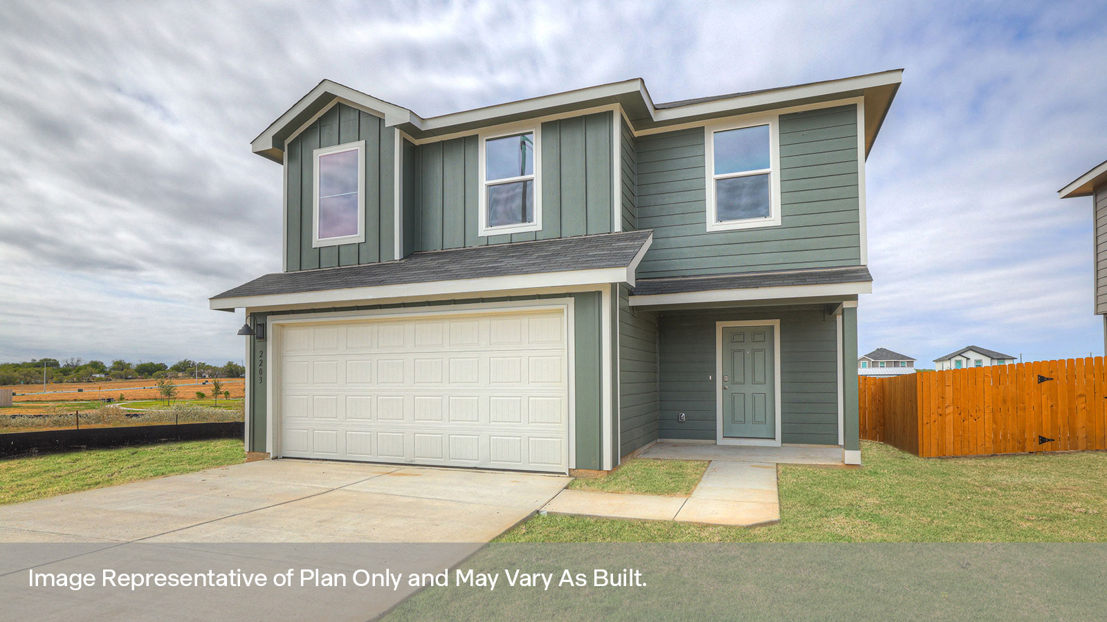 409 Low Pasture Trl exterior — The Franklin in Sunset Oaks