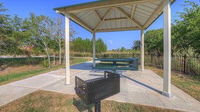 Sunset Oaks picnic pavilion.