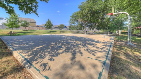 Sunset Oaks basketball court.