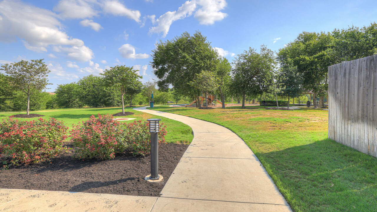 Sunset Oaks walking trails.