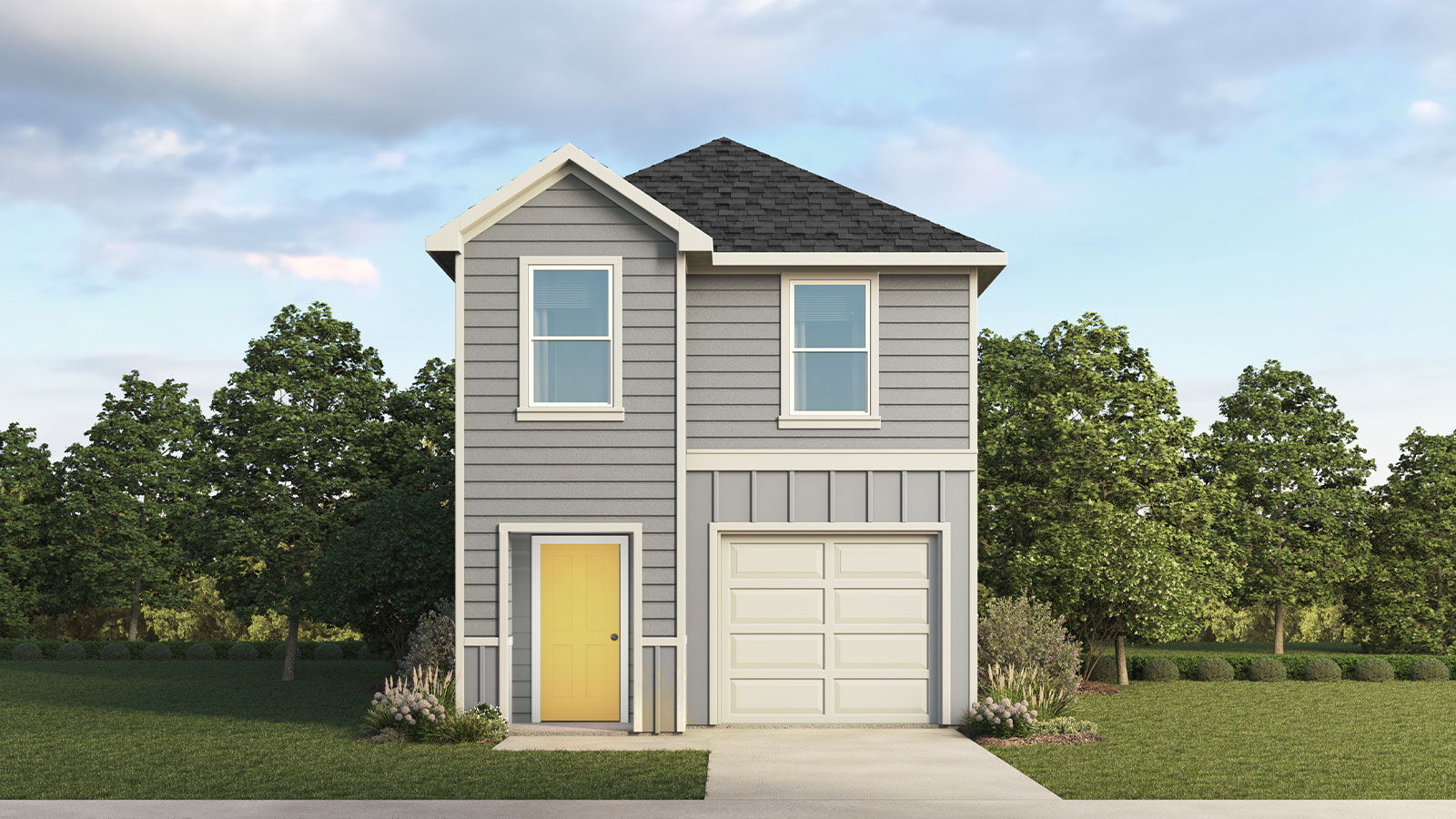 Bollinger Altaria J Elevation Rendering 4 bedroom 2.5 bath Two Story