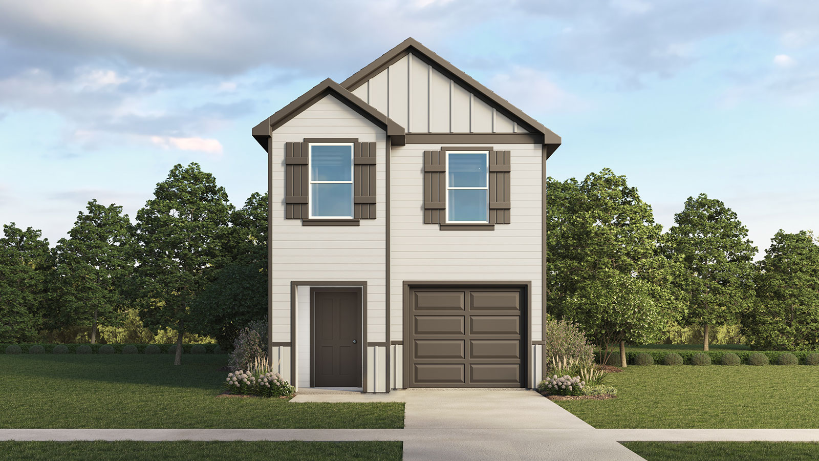 Bollinger Altaria K Elevation Rendering 4 bedroom 2.5 bath Two Story