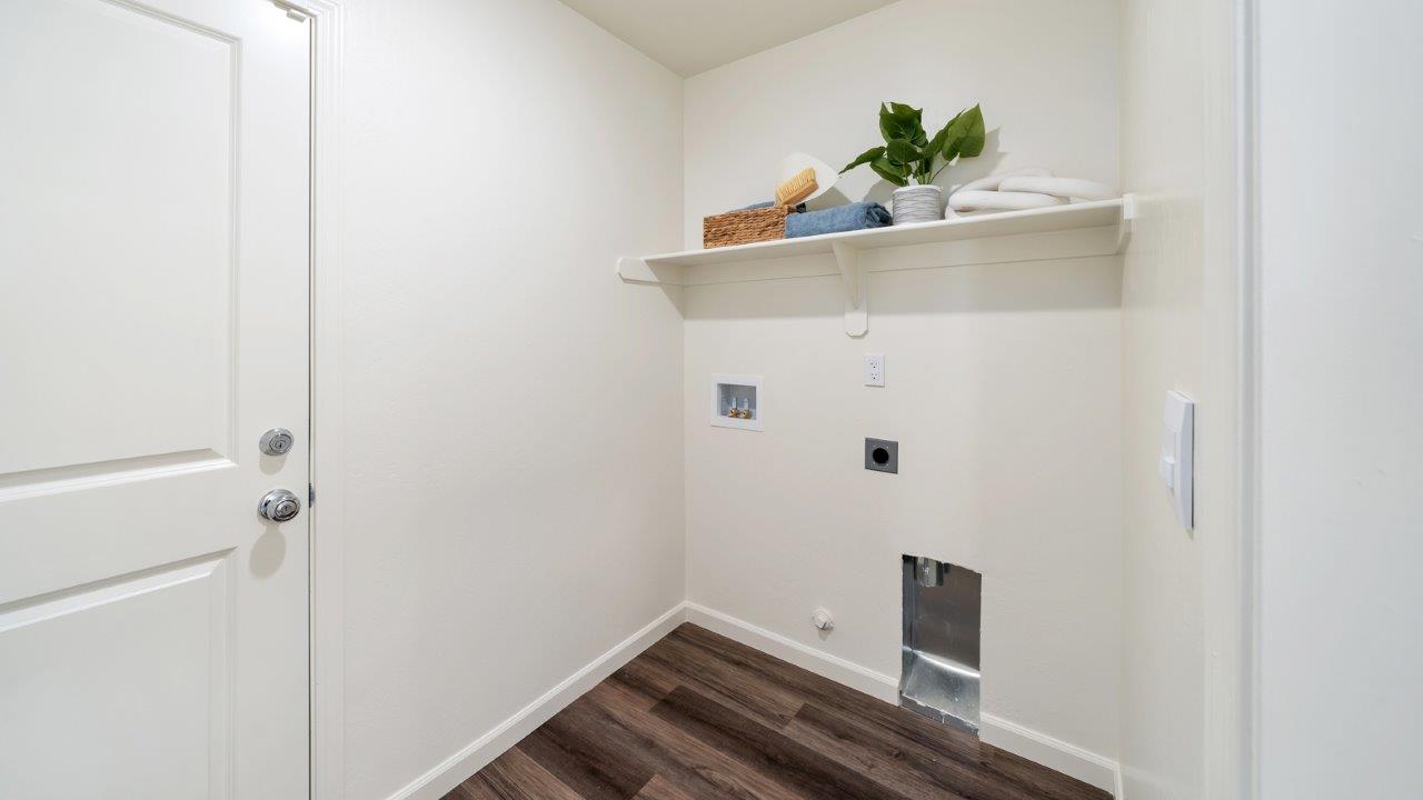 laundry room in the madison model home