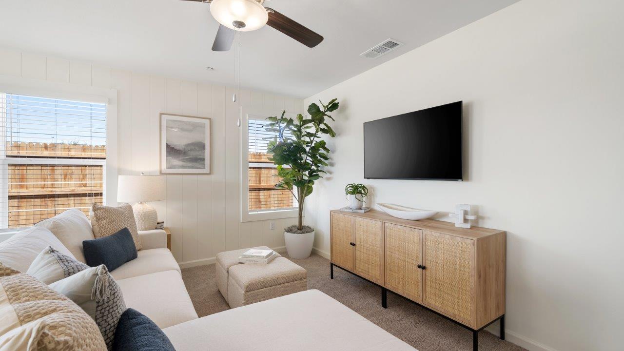 living room in the madison model