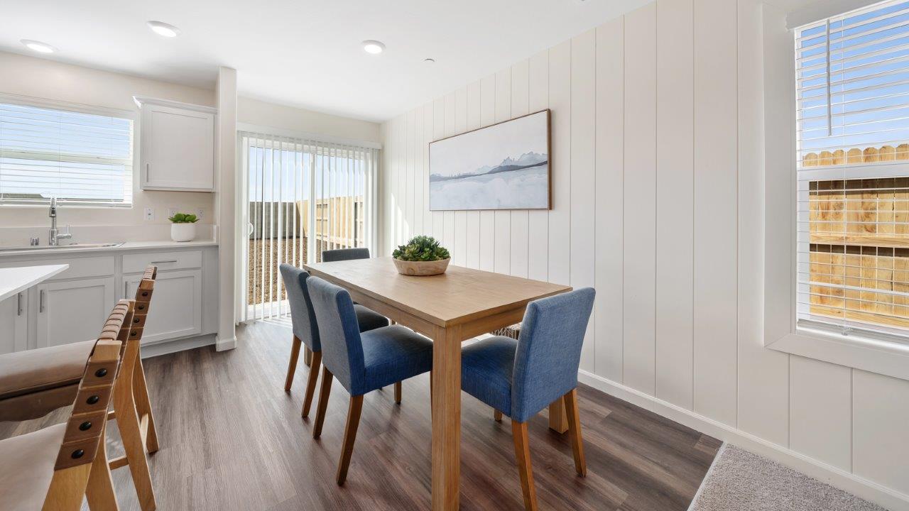 dining room in the madison model home