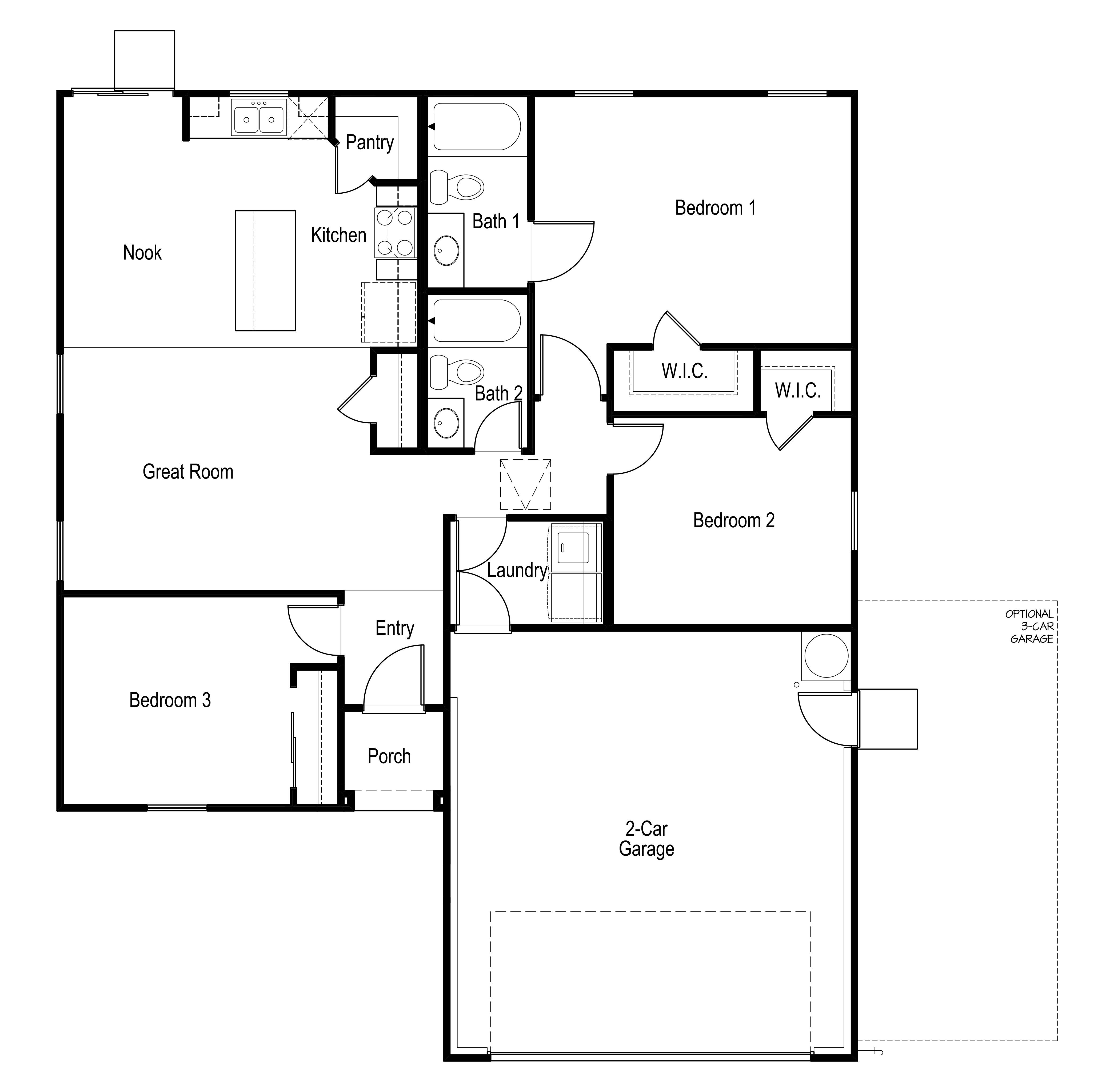 Floor Plan in Abbey Court BAKERSFIELD CA D R Horton