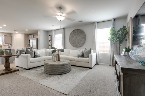 Spacious open style living room