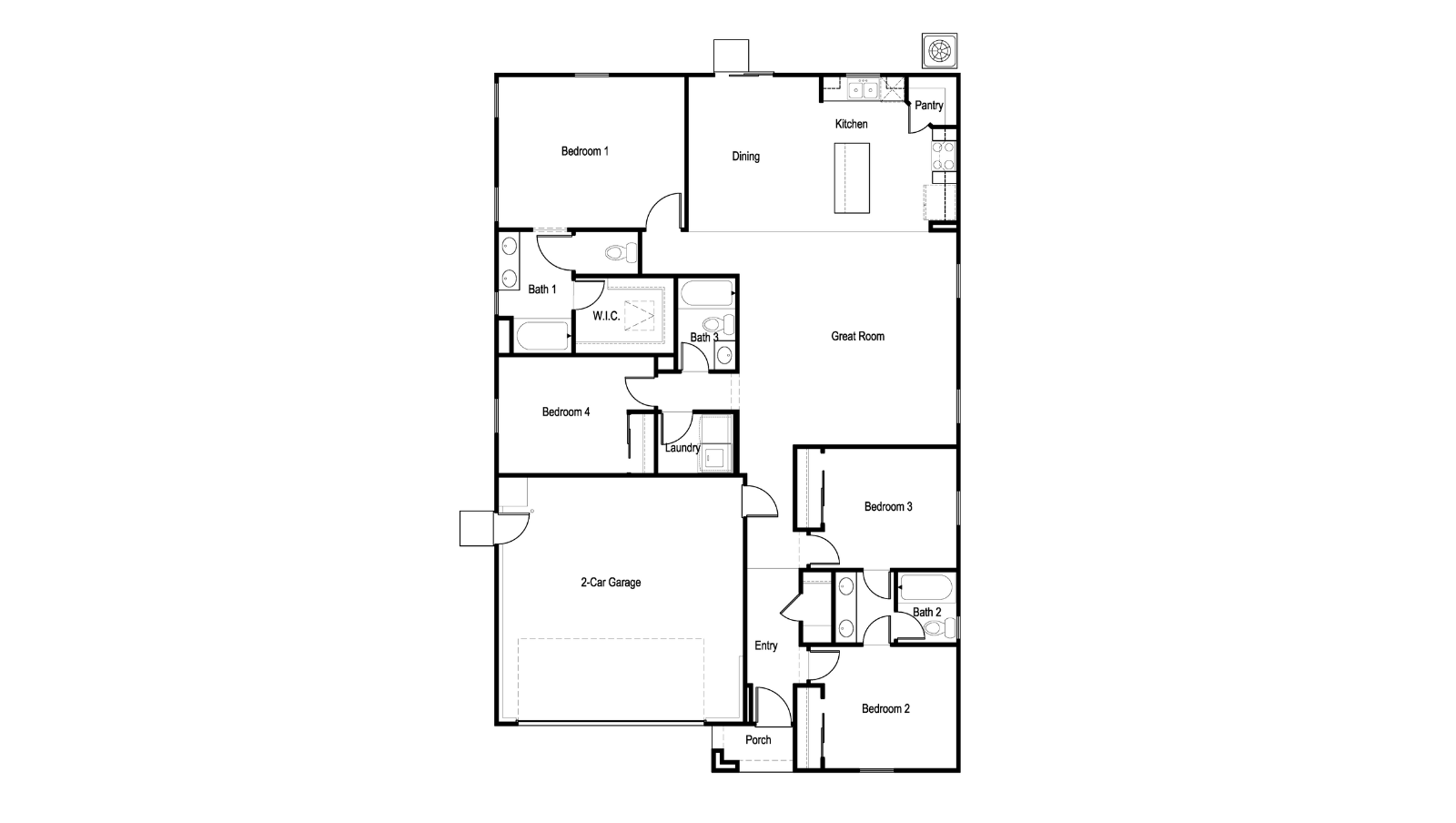 Line drawing of Coolidge plan