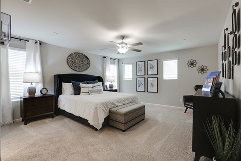 Spacious Main Suite bedroom with bathroom