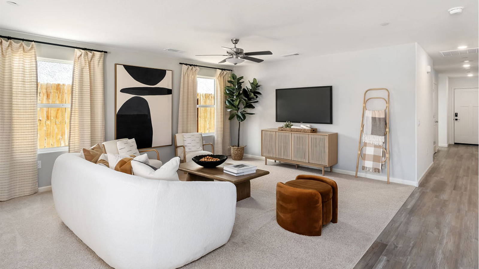 open concept living room