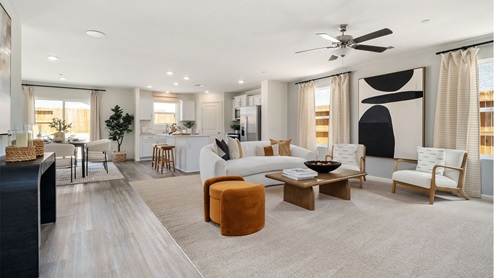Coolidge open concept living room/kitchen