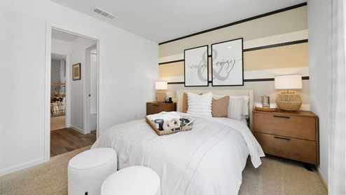 guest bedroom with attached jack and jill bathroom