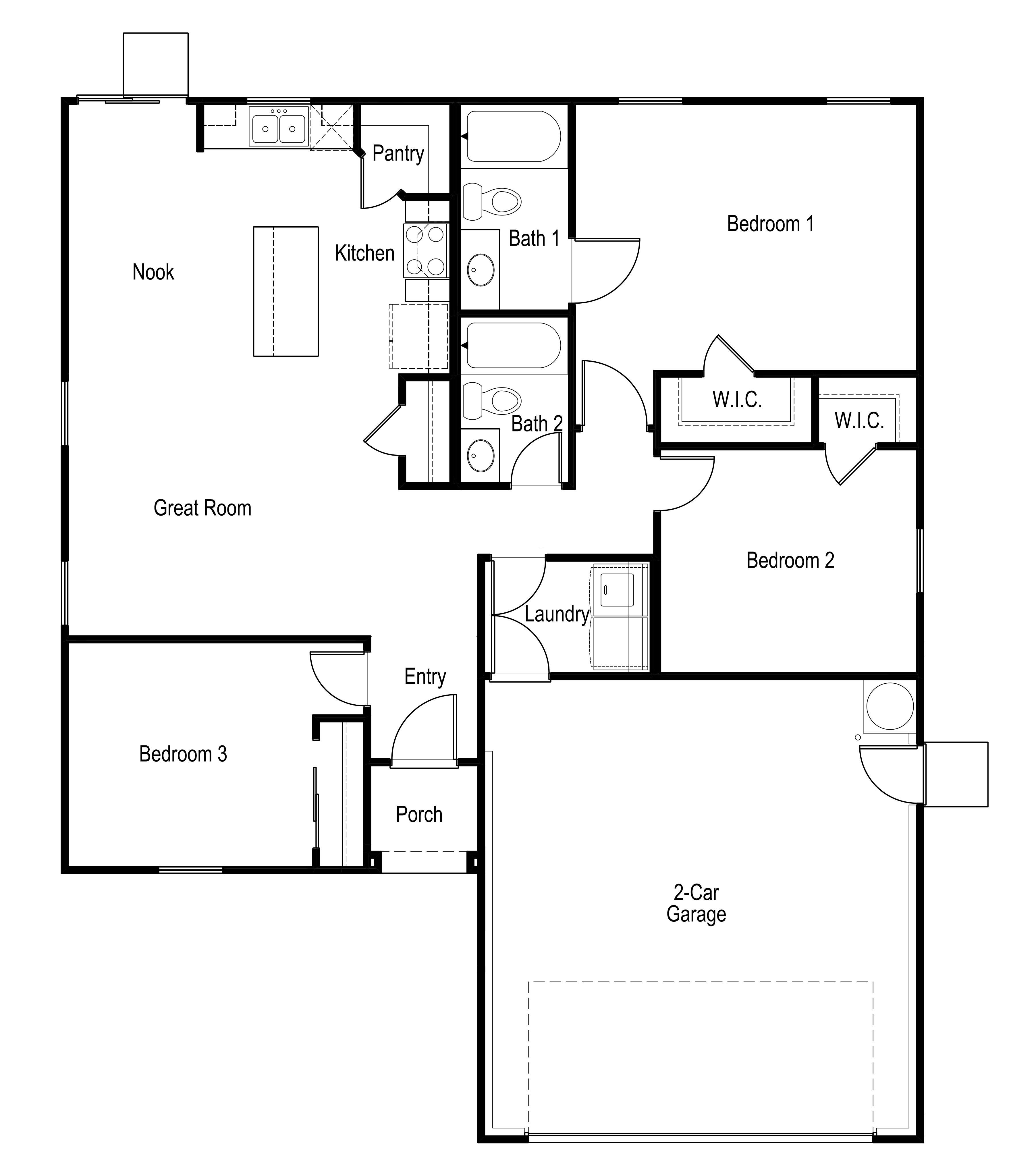 Floorplan drawing of the Cardinal plan