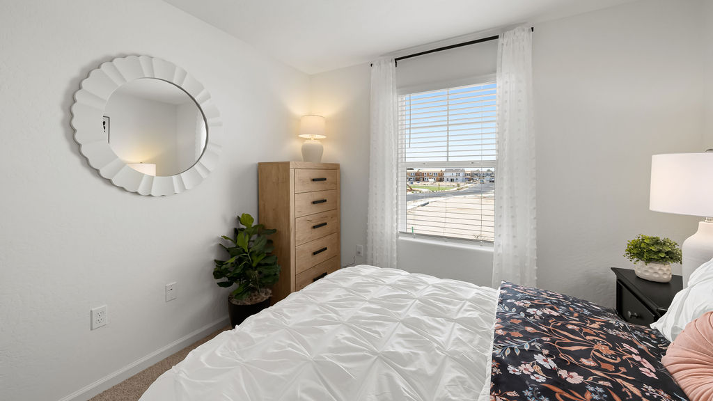 guest bedroom with full sized bed