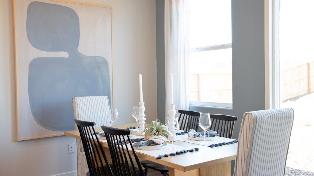 dining room with table and seating