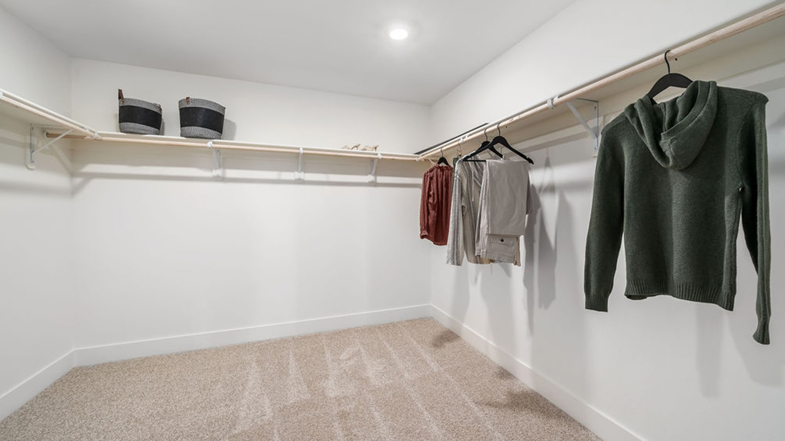 walk-in closet in primary bedroom