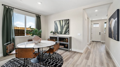 formal dining room of the wren model home