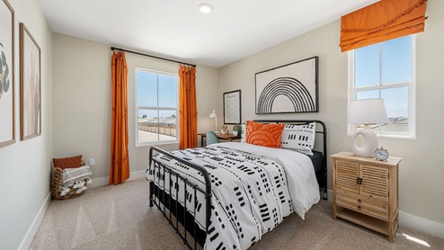teen bedroom in the wren model