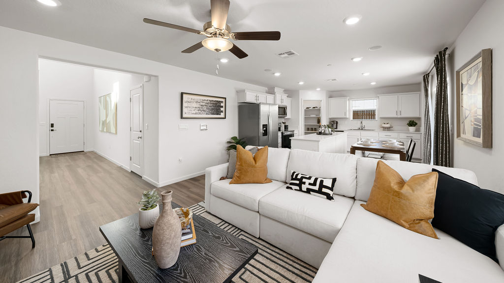 oxford living room and kitchen