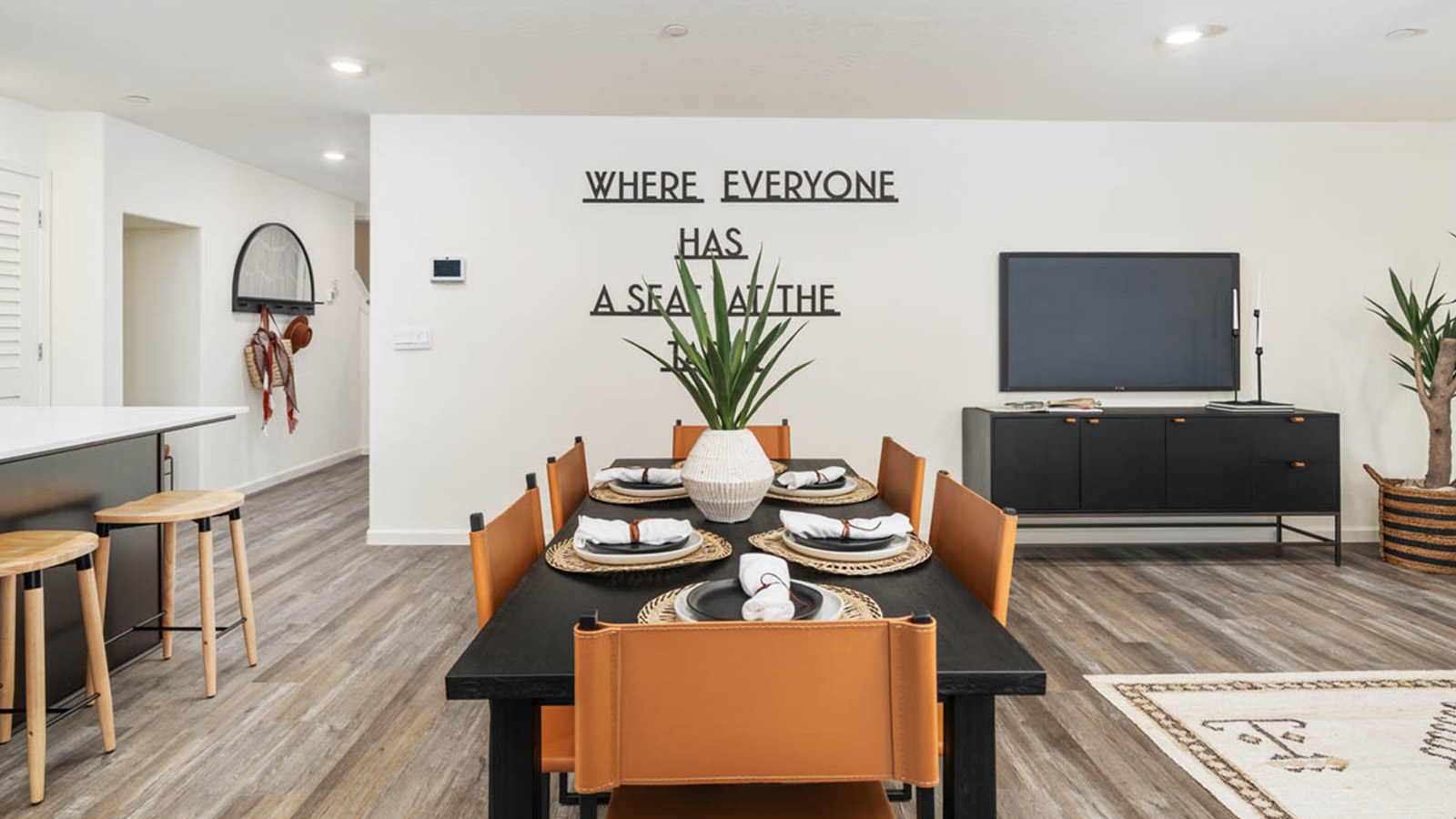 Open concept living space