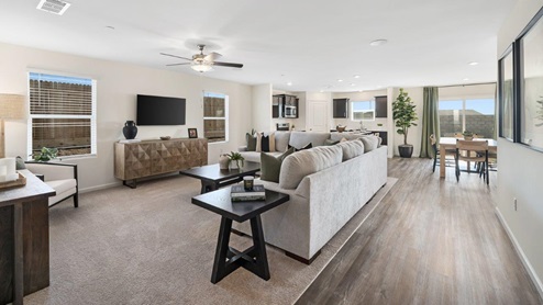 Photo of open concept living room
