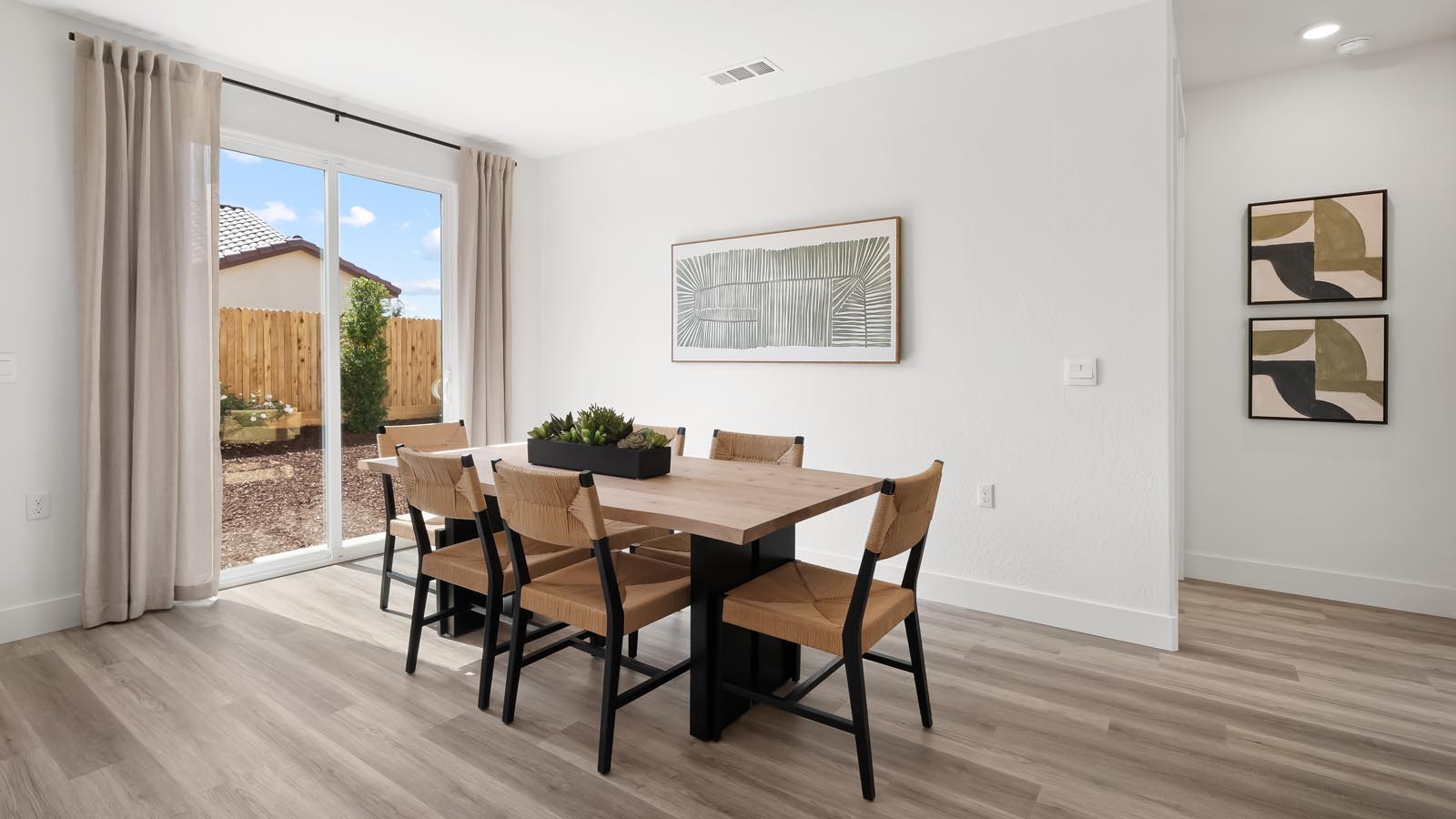 dining room with table and seating