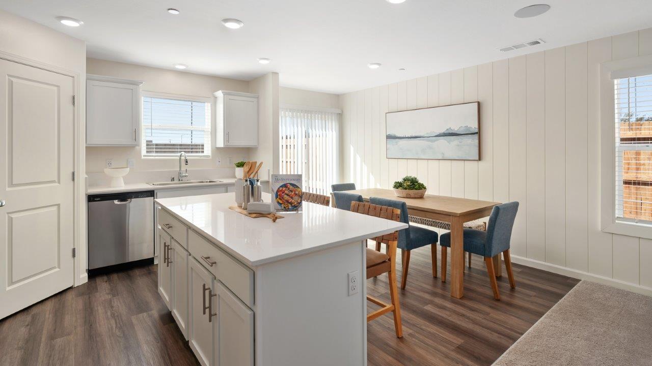 dining room and kitchen