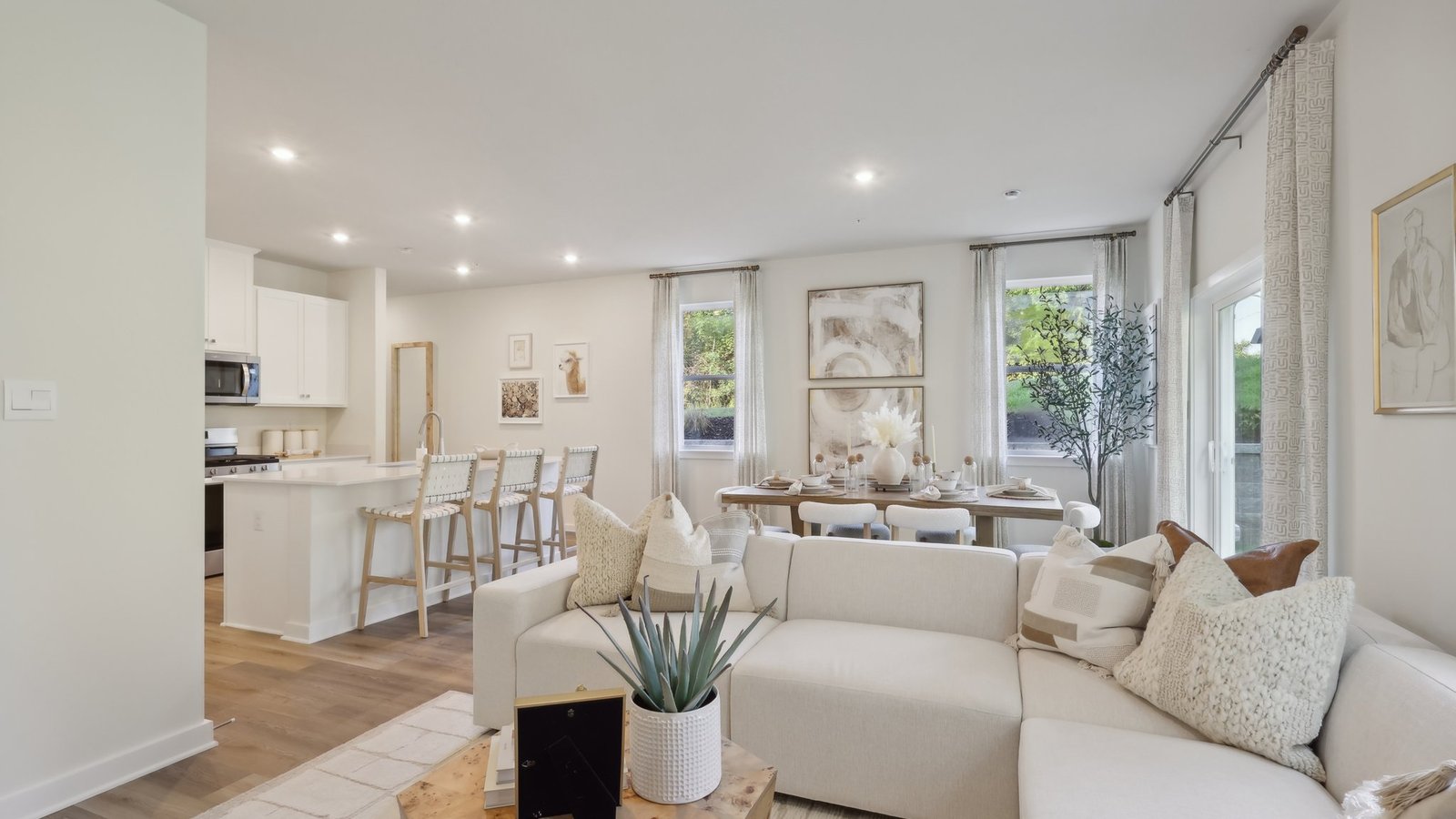 Open concept living space