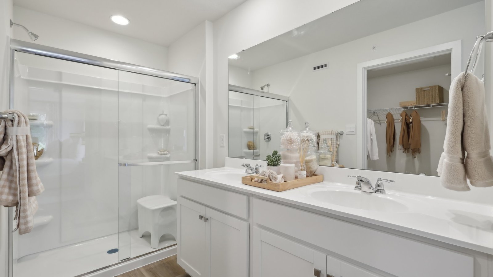 primary ensuite bath and closet