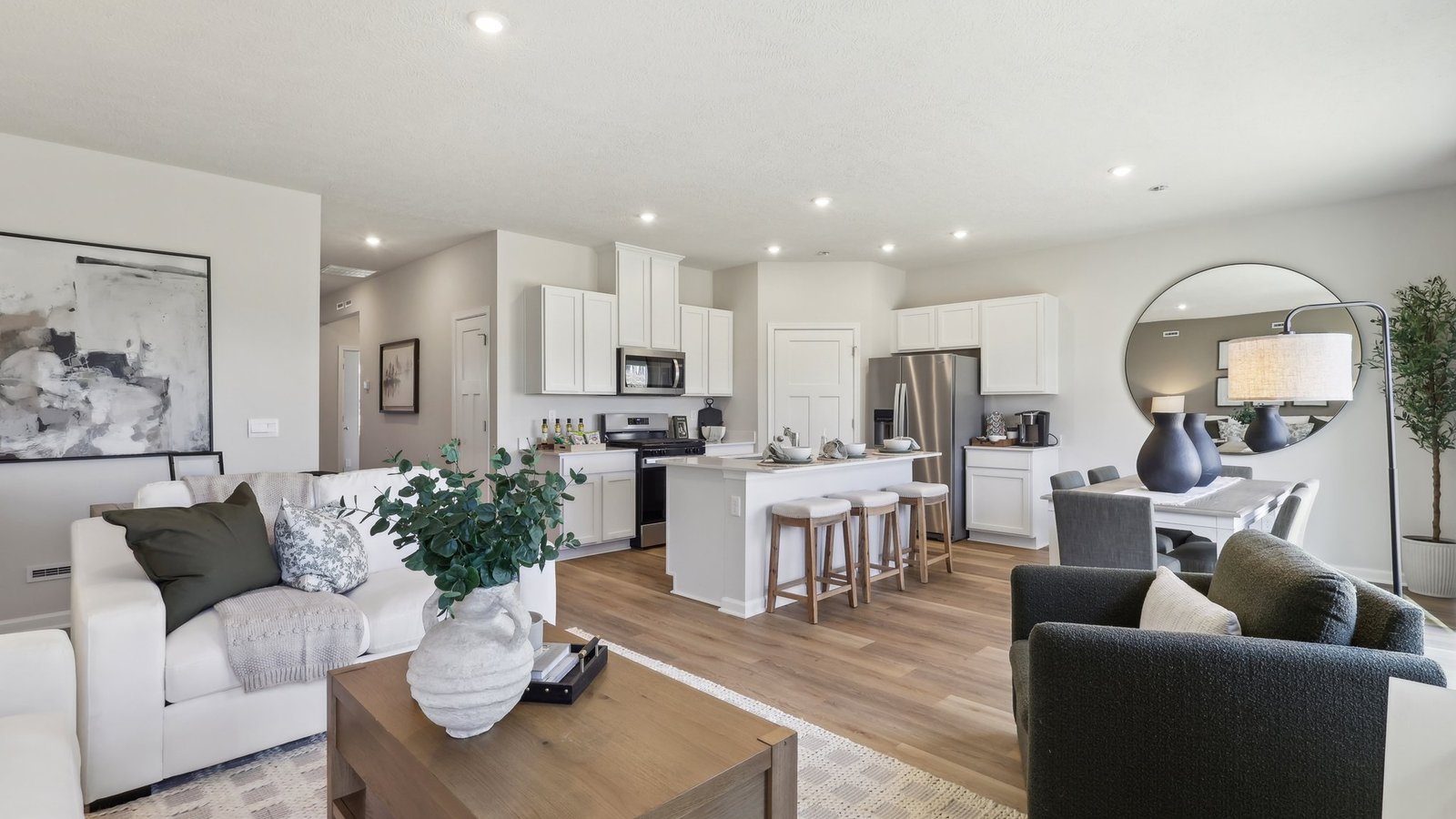 main floor open concept living