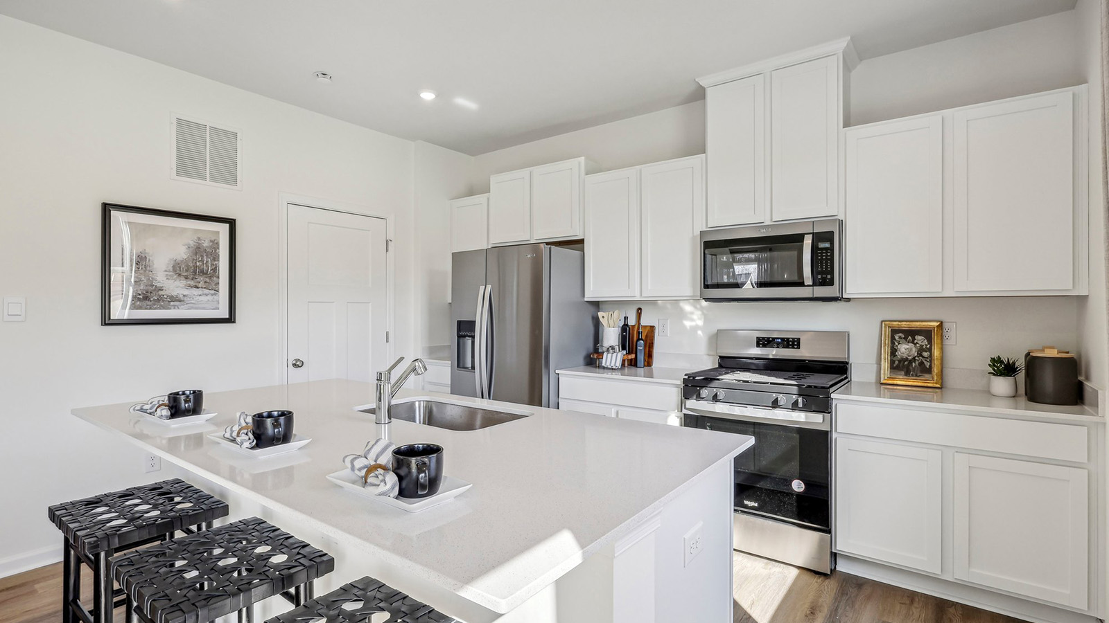 kitchen with stainless steel appliances