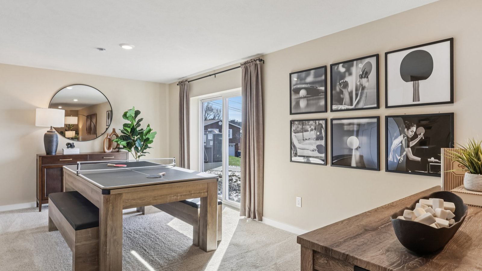Galen finished basement perfect for entertaining