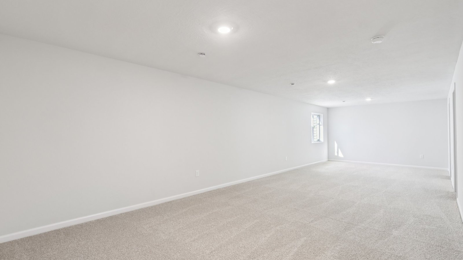 Finished rec room