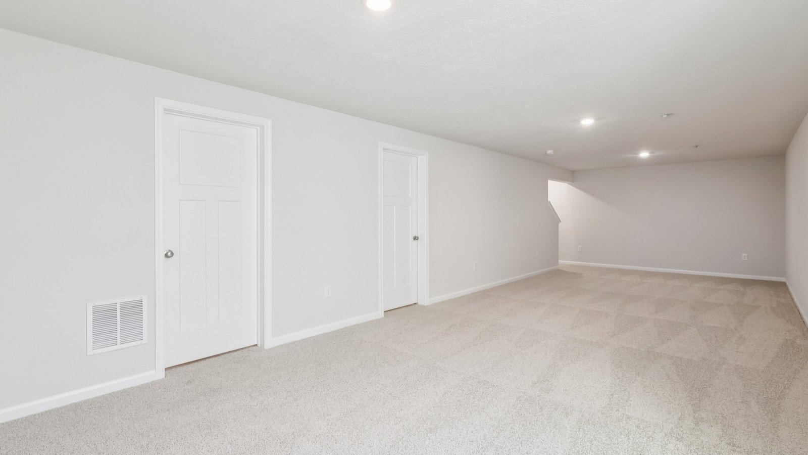 Finished lower level