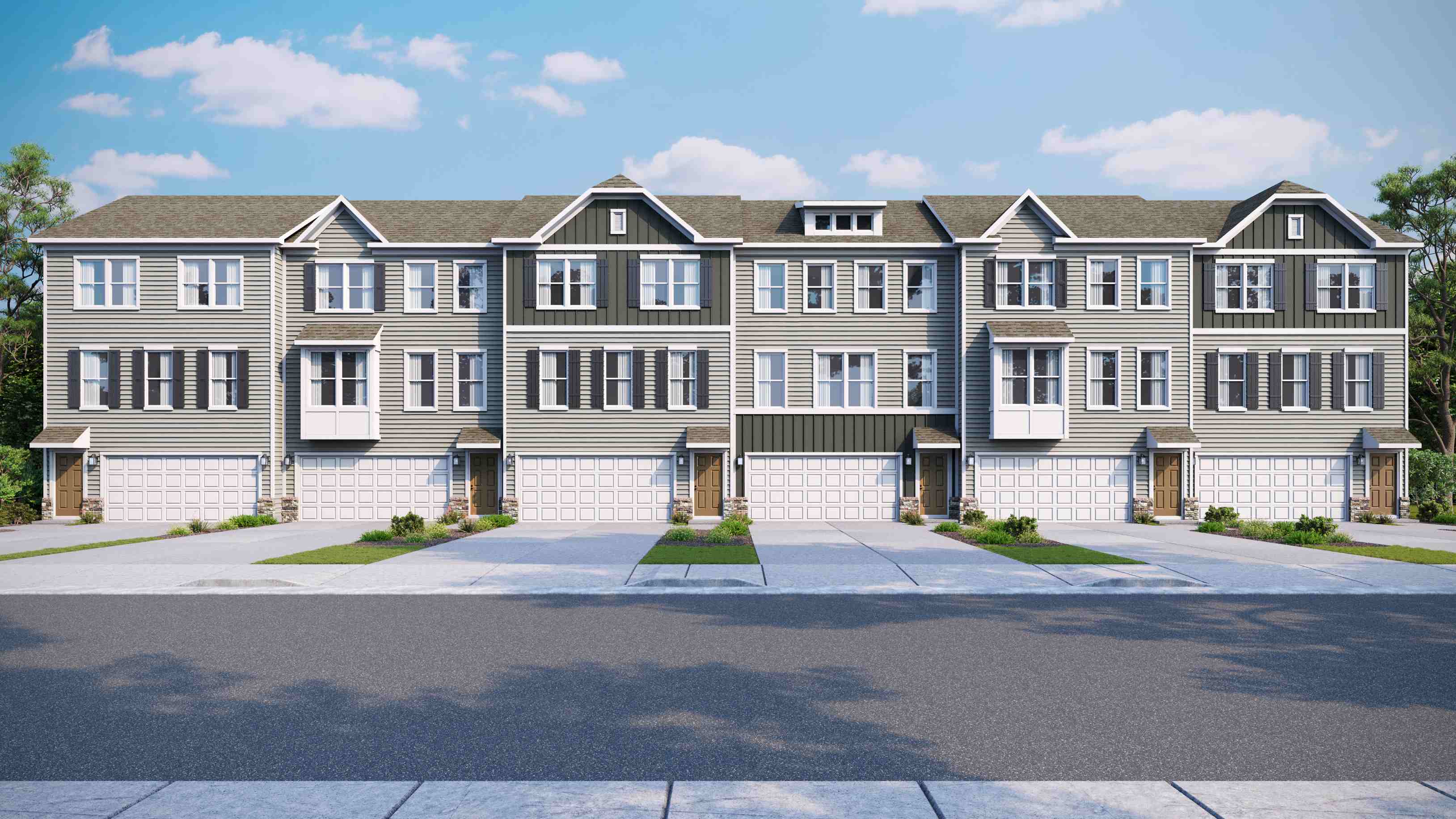Regina exterior rendering with water table