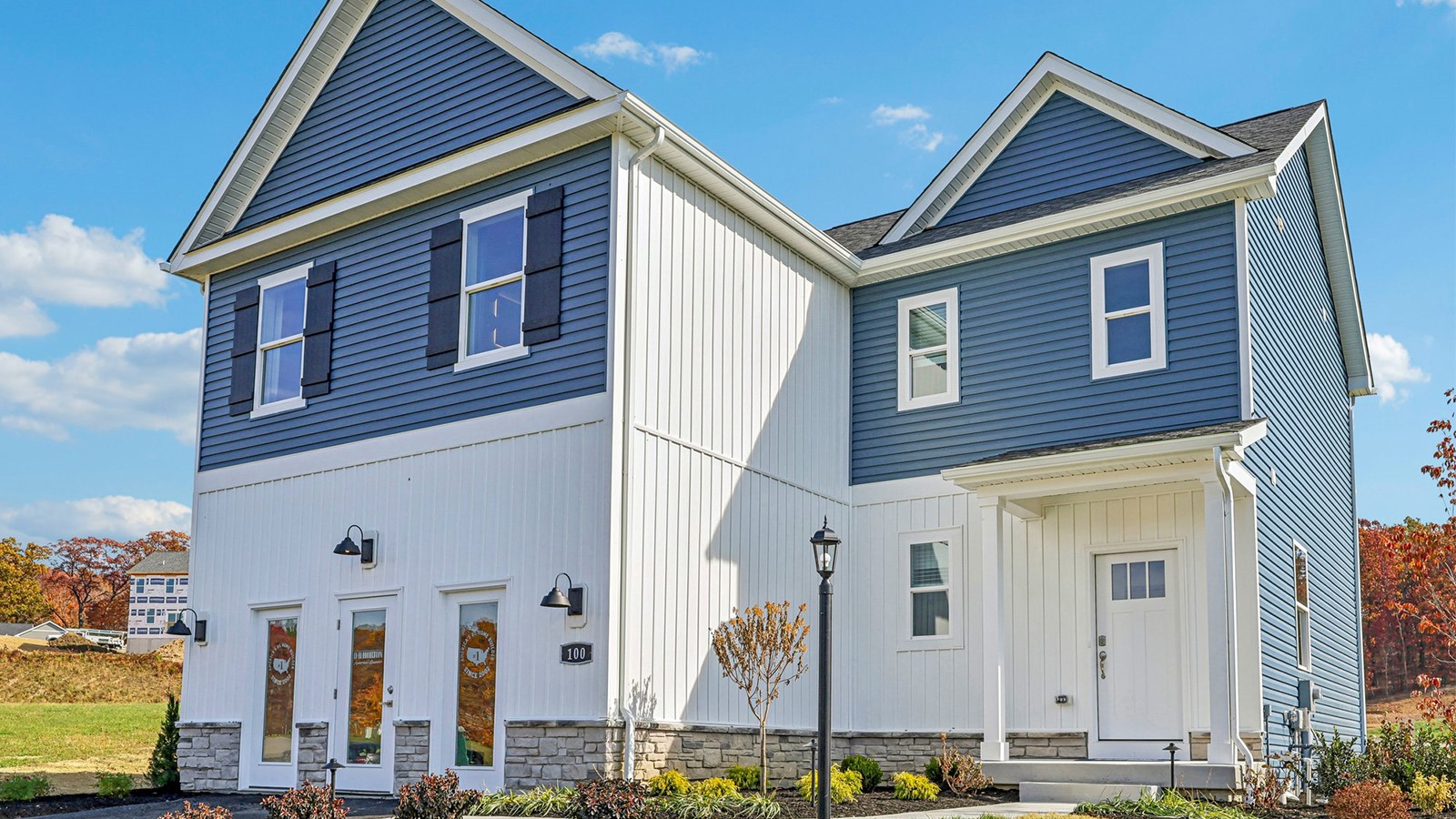 Angle exterior of Deerfield floorplan