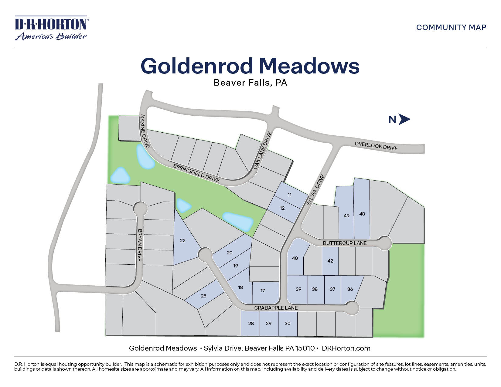 New Homes in Goldenrod Meadows Beaver Falls, PA D.R. Horton