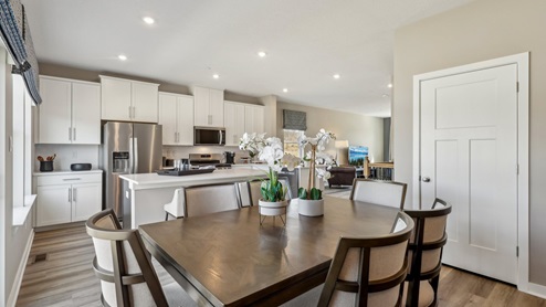 Dining area on main level off of kitchen