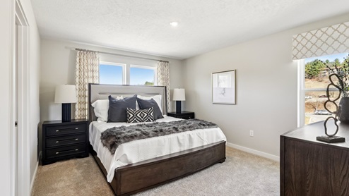 Primary suite with lots of natural light